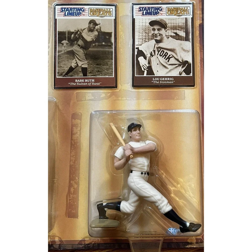 Vintage Starting‎ Lineup Baseball Greats Babe Ruth & Lou Gehrig Figures NIB